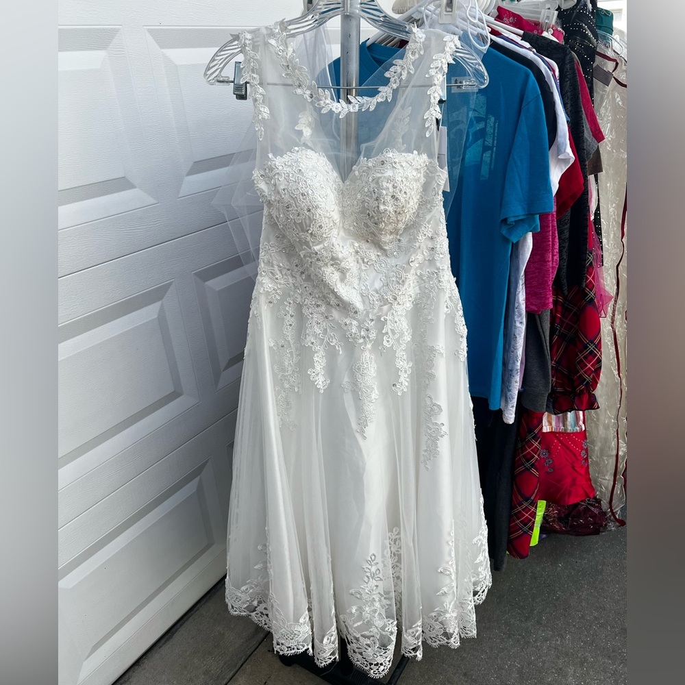 Unique Vintage Ivory Lace Gown